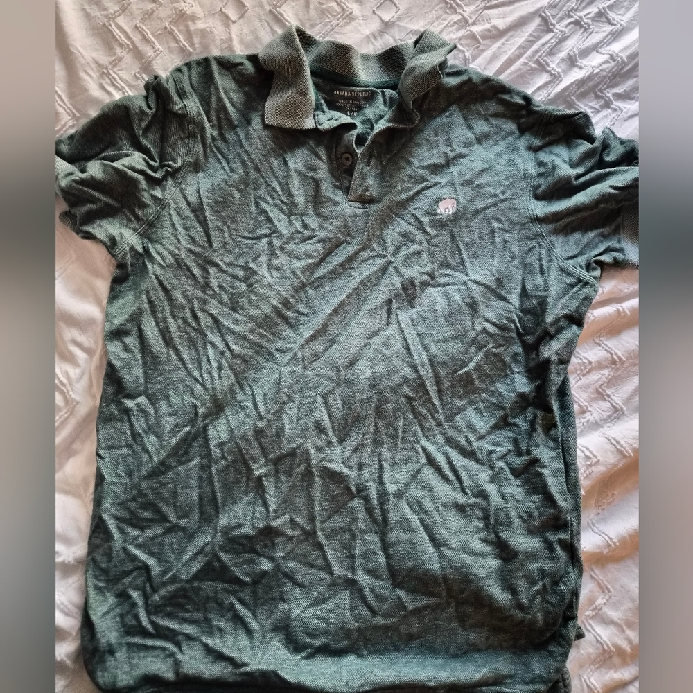 Banana Republic Forest Green Polo Shirt